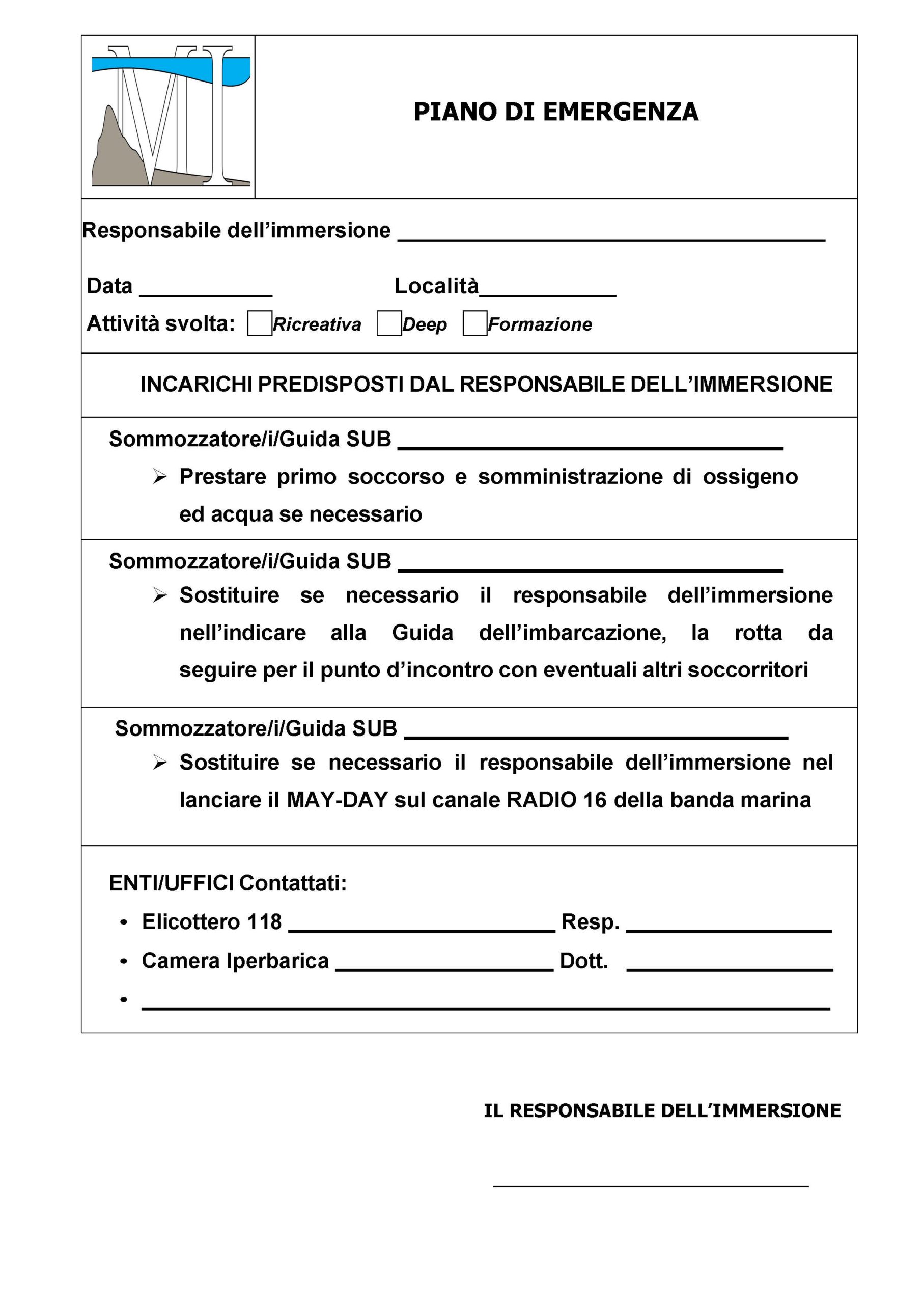 piani di sicurezza e di emergenza 1