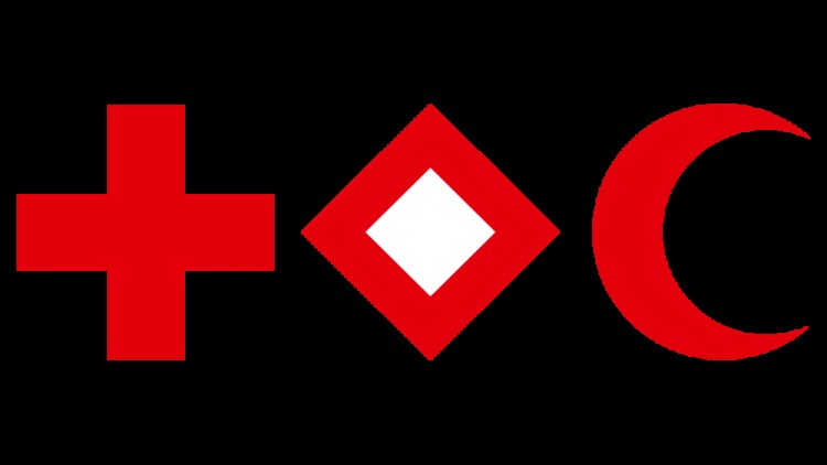 SIMBOLOGIA INTERNAZIONALE CROCE ROSSA MEZZALUNA ROSSA E CRISTALLO ROSSO